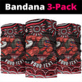 Personalized Essendon Bombers Rugby Neck Gaiter Aboriginal Dot Art - Dreamtime Football Mascot