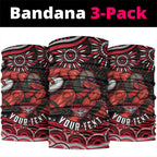 Personalized Essendon Bombers Rugby Neck Gaiter Aboriginal Dot Art - Dreamtime Football Mascot
