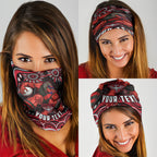Personalized Essendon Bombers Rugby Neck Gaiter Aboriginal Dot Art - Dreamtime Football Mascot
