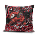 Personalized Essendon Bombers Rugby Pillow Cover Aboriginal Dot Art - Dreamtime Football Mascot