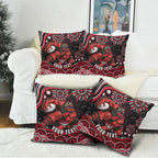 Personalized Essendon Bombers Rugby Pillow Cover Aboriginal Dot Art - Dreamtime Football Mascot