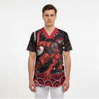 Personalized Essendon Bombers Rugby Scrub Top Aboriginal Dot Art - Dreamtime Football Mascot