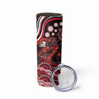 Personalized Essendon Bombers Rugby Skinny Tumbler Aboriginal Dot Art - Dreamtime Football Mascot