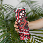 Personalized Essendon Bombers Rugby Skinny Tumbler Aboriginal Dot Art - Dreamtime Football Mascot