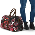 Personalized Essendon Bombers Rugby Travel Bag Aboriginal Dot Art - Dreamtime Football Mascot