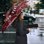 Personalized Essendon Bombers Rugby Umbrella Aboriginal Dot Art - Dreamtime Football Mascot