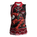 Personalized Essendon Bombers Rugby Women Sleeveless Polo Shirt Aboriginal Dot Art - Dreamtime Football Mascot