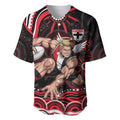 Personalized St Kilda Saints Footy Mascot Baseball Jersey Aboriginal Dot Art - Dreamtime Football Mascot