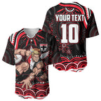 Personalized St Kilda Saints Footy Mascot Baseball Jersey Aboriginal Dot Art - Dreamtime Football Mascot
