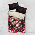 Personalized St Kilda Saints Footy Mascot Bedding Set Aboriginal Dot Art - Dreamtime Football Mascot