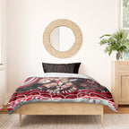 Personalized St Kilda Saints Footy Mascot Bedding Set Aboriginal Dot Art - Dreamtime Football Mascot