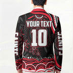 Personalized St Kilda Saints Footy Mascot Blazer Aboriginal Dot Art - Dreamtime Football Mascot