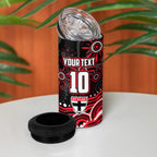 Personalized St Kilda Saints Footy Mascot 4 in 1 Can Cooler Tumbler Aboriginal Dot Art - Dreamtime Football Mascot