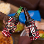 Personalized St Kilda Saints Footy Mascot 4 in 1 Can Cooler Tumbler Aboriginal Dot Art - Dreamtime Football Mascot