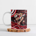 Personalized St Kilda Saints Footy Mascot Ceramic Mug Aboriginal Dot Art - Dreamtime Football Mascot