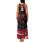 Personalized St Kilda Saints Footy Mascot Family Matching Tank Maxi Dress and Hawaiian Shirt Aboriginal Dot Art - Dreamtime Football Mascot