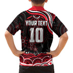 Personalized St Kilda Saints Footy Mascot Hawaiian Shirt Aboriginal Dot Art - Dreamtime Football Mascot