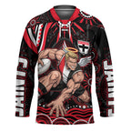 Personalized St Kilda Saints Footy Mascot Hockey Jersey Aboriginal Dot Art - Dreamtime Football Mascot