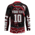 Personalized St Kilda Saints Footy Mascot Hockey Jersey Aboriginal Dot Art - Dreamtime Football Mascot