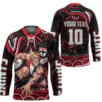 Personalized St Kilda Saints Footy Mascot Hockey Jersey Aboriginal Dot Art - Dreamtime Football Mascot
