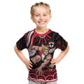 Personalized St Kilda Saints Footy Mascot Kid T Shirt Aboriginal Dot Art - Dreamtime Football Mascot