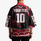 Personalized St Kilda Saints Footy Mascot Kimono Aboriginal Dot Art - Dreamtime Football Mascot