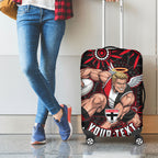 Personalized St Kilda Saints Footy Mascot Luggage Cover Aboriginal Dot Art - Dreamtime Football Mascot