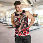 Personalized St Kilda Saints Footy Mascot Men Tank Top Aboriginal Dot Art - Dreamtime Football Mascot