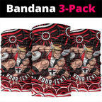 Personalized St Kilda Saints Footy Mascot Neck Gaiter Aboriginal Dot Art - Dreamtime Football Mascot