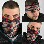 Personalized St Kilda Saints Footy Mascot Neck Gaiter Aboriginal Dot Art - Dreamtime Football Mascot
