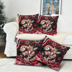 Personalized St Kilda Saints Footy Mascot Pillow Cover Aboriginal Dot Art - Dreamtime Football Mascot