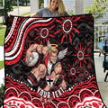 Personalized St Kilda Saints Footy Mascot Quilt Aboriginal Dot Art - Dreamtime Football Mascot