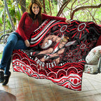 Personalized St Kilda Saints Footy Mascot Quilt Aboriginal Dot Art - Dreamtime Football Mascot