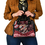 Personalized St Kilda Saints Footy Mascot Shoulder Handbag Aboriginal Dot Art - Dreamtime Football Mascot