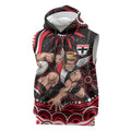 Personalized St Kilda Saints Footy Mascot Sleeveless Hoodie Aboriginal Dot Art - Dreamtime Football Mascot