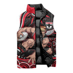 Personalized St Kilda Saints Footy Mascot Sleeveless Puffer Jacket Aboriginal Dot Art - Dreamtime Football Mascot