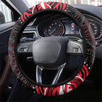 St Kilda Saints Footy Mascot Steering Wheel Cover Aboriginal Dot Art - Dreamtime Football Mascot