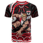 Personalized St Kilda Saints Footy Mascot T Shirt Aboriginal Dot Art - Dreamtime Football Mascot