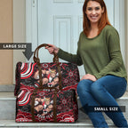 Personalized St Kilda Saints Footy Mascot Travel Bag Aboriginal Dot Art - Dreamtime Football Mascot