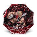 Personalized St Kilda Saints Footy Mascot Umbrella Aboriginal Dot Art - Dreamtime Football Mascot