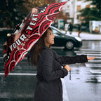Personalized St Kilda Saints Footy Mascot Umbrella Aboriginal Dot Art - Dreamtime Football Mascot