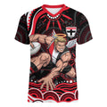 Personalized St Kilda Saints Footy Mascot Women V-Neck T-Shirt Aboriginal Dot Art - Dreamtime Football Mascot