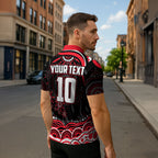 Personalized St Kilda Saints Footy Mascot Zipper Polo Shirt Aboriginal Dot Art - Dreamtime Football Mascot