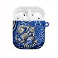 Personalized North Melbourne Kangaroos Footy Mascot AirPods Case Aboriginal Dot Art - Dreamtime Football Mascot