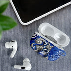 Personalized North Melbourne Kangaroos Footy Mascot AirPods Case Aboriginal Dot Art - Dreamtime Football Mascot