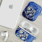 Personalized North Melbourne Kangaroos Footy Mascot AirPods Case Aboriginal Dot Art - Dreamtime Football Mascot