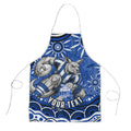 Personalized North Melbourne Kangaroos Footy Mascot Apron Aboriginal Dot Art - Dreamtime Football Mascot