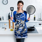 Personalized North Melbourne Kangaroos Footy Mascot Apron Aboriginal Dot Art - Dreamtime Football Mascot