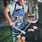 Personalized North Melbourne Kangaroos Footy Mascot Apron Aboriginal Dot Art - Dreamtime Football Mascot