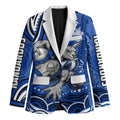 Personalized North Melbourne Kangaroos Footy Mascot Blazer Aboriginal Dot Art - Dreamtime Football Mascot